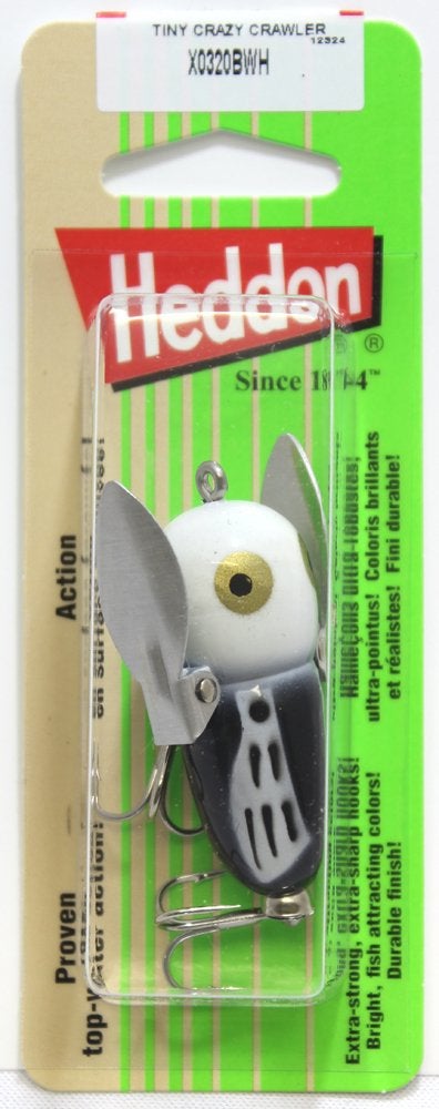 Heddon Crazy Crawler Wild-Action Topwater Fishing Lure, Black Hornet, Tiny Crazy Crawler (1/4 oz) - Image 2